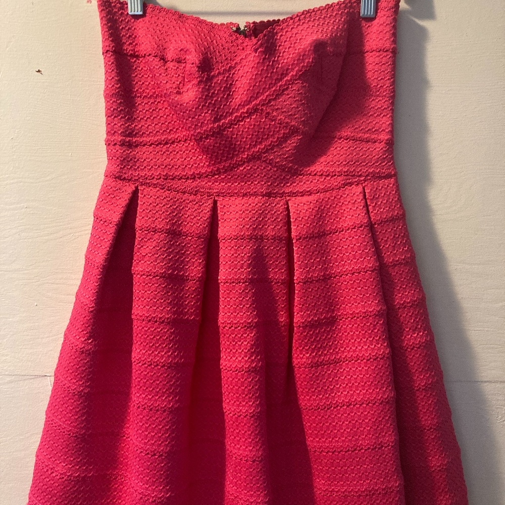 Hot pink babydoll dinner dress